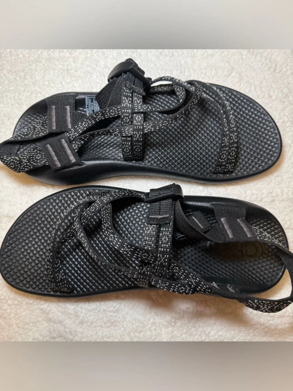 Chaco Black Adjustable Sport Sandals